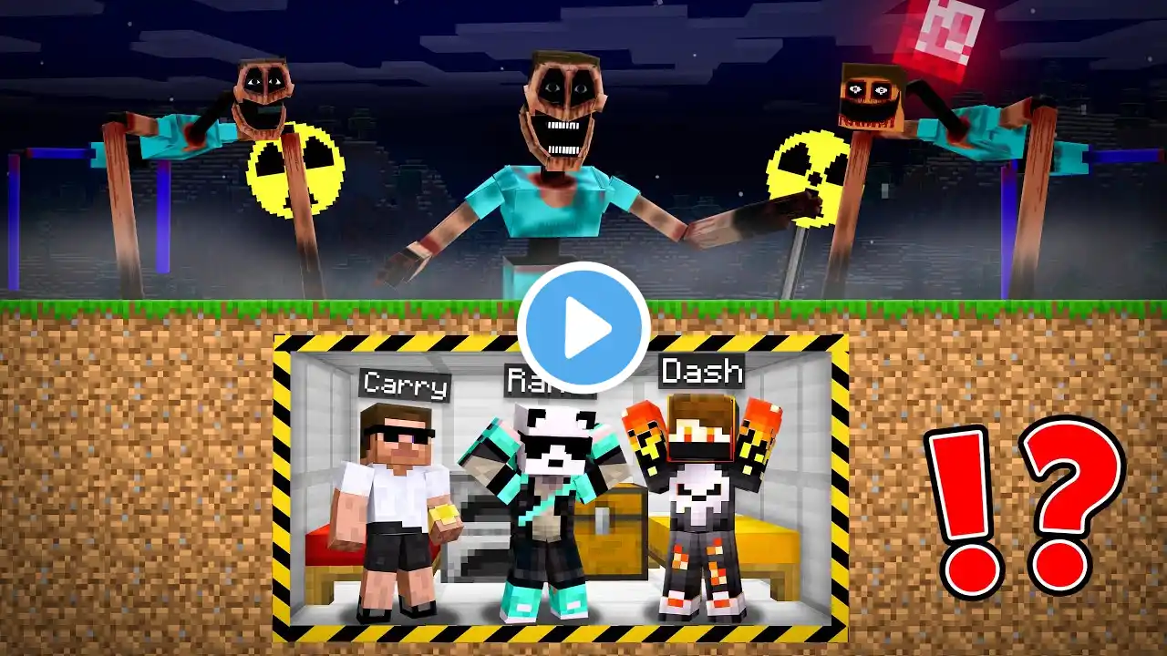 We Created Bunker to Survive SPIDER MIMIC DWELLER in Minecraft