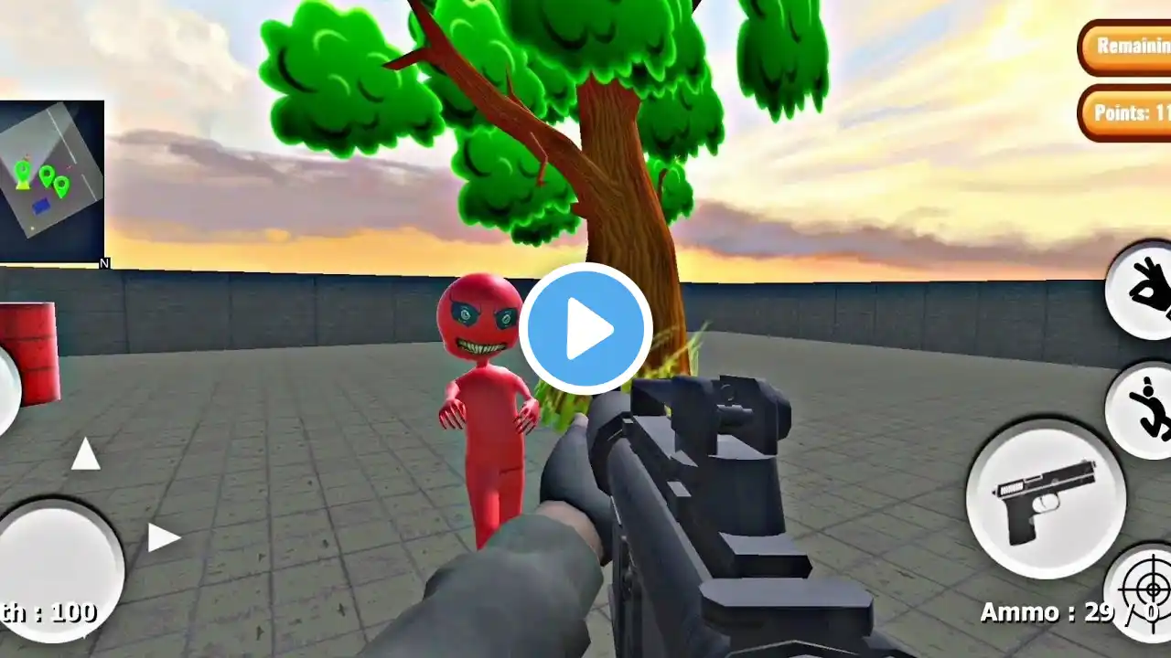 Blue & Red Alien - Fps Shooting Games 3D _ Android GamePlay. #39