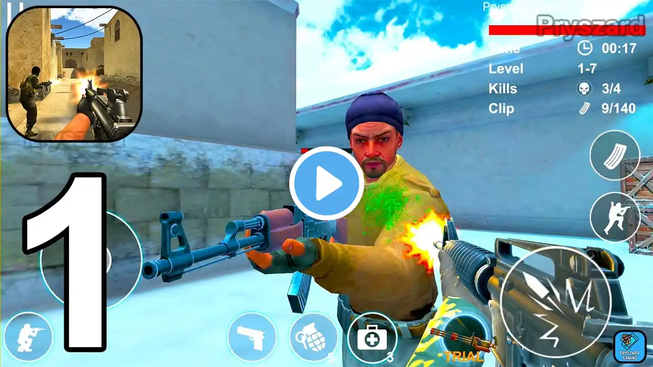 Counter Terrorist Shoot - Gameplay Walkthrough Part 1 Snow 1-11 Counter Terrorist Win (iOS, Android)