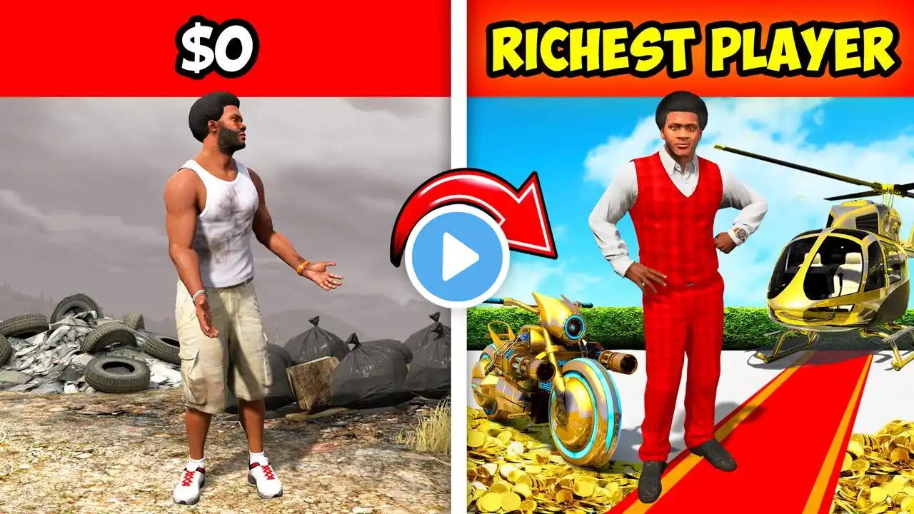 $0 to RICHEST PLAYER in GTA 5!