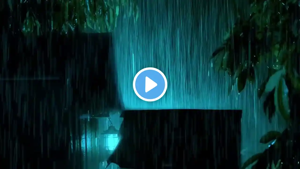 The BEST Rain Thunderstorm Sounds for Sleeping | Heavy Hurricane Rain, Intense Thunder & Storm Wind