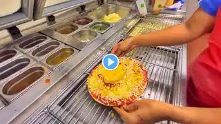 Cheese corn volcano pizza || volcano pizza making || Hyderabad dominos ||