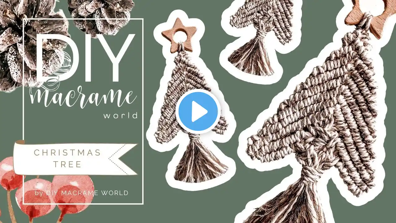 DIY EASY Macrame 🎄CHRISTMAS TREE 🎄 by DIY MACRAME WORLD