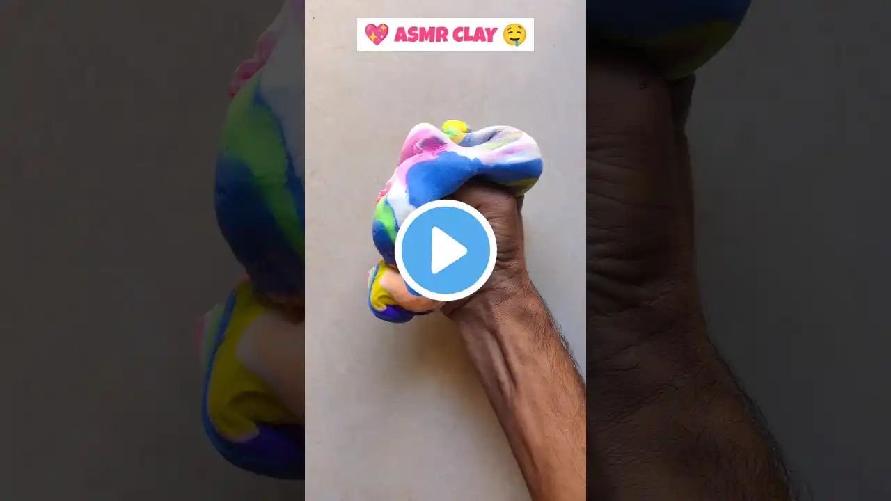 🤯Relaxing CLAY ASMR💖🤤 #asmr #satisfying #shorts #slime #clay #oddlysatisfying #ytshorts #relaxing