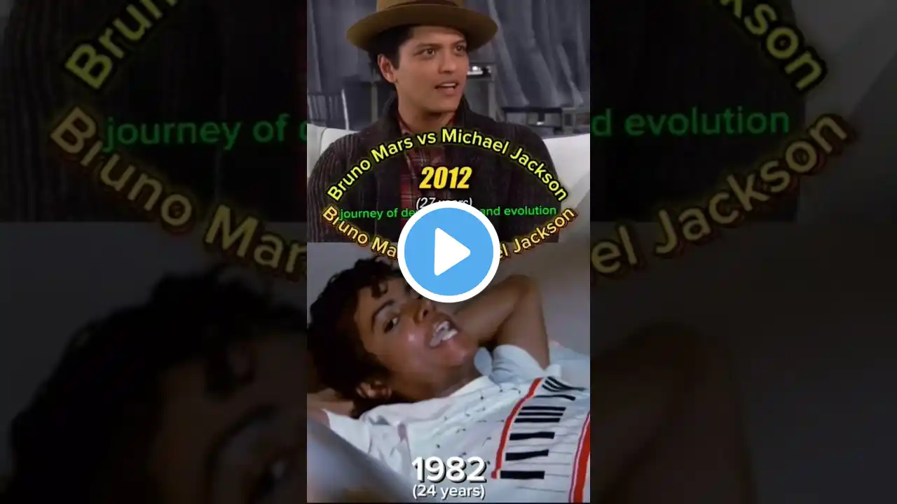 Bruno Mars vs Michael Jackson • journey of development and evolution #song #bruno #music #lyrics