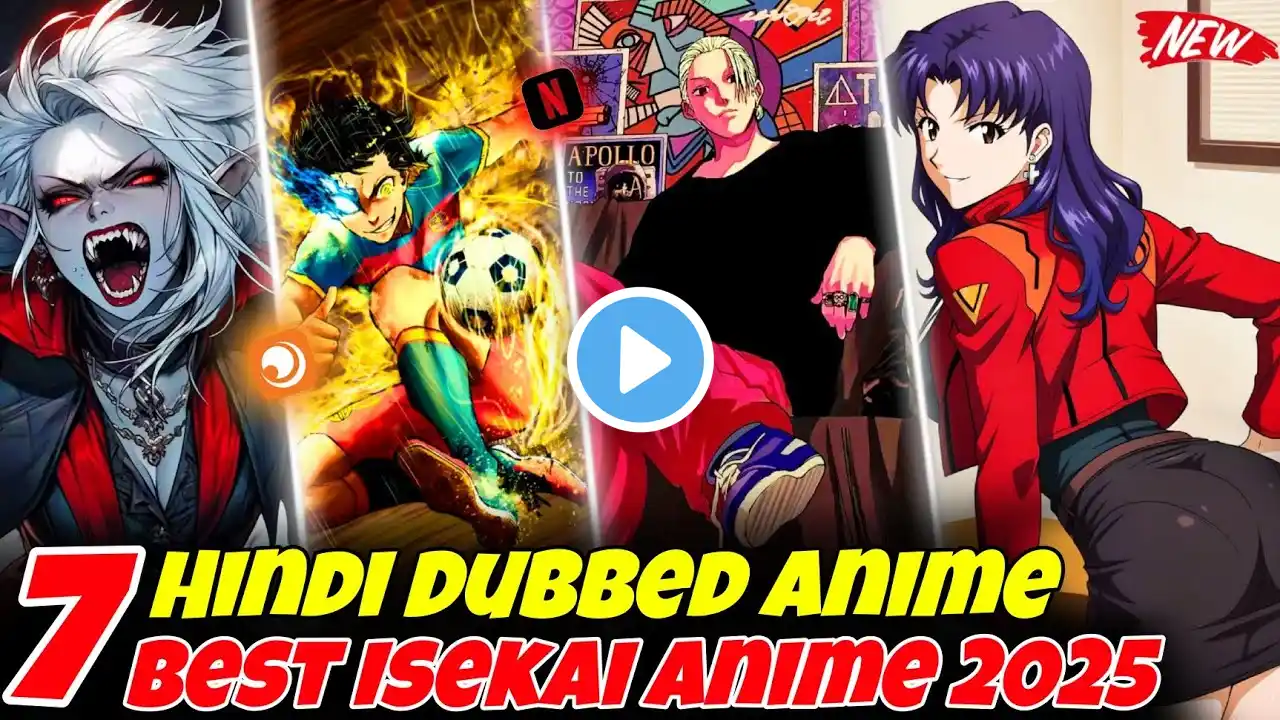 Top 7 Best Isekai Anime Hindi Dubbed New Anime In Hindi Dubbed 2025 Official Hindi dubbed Anime