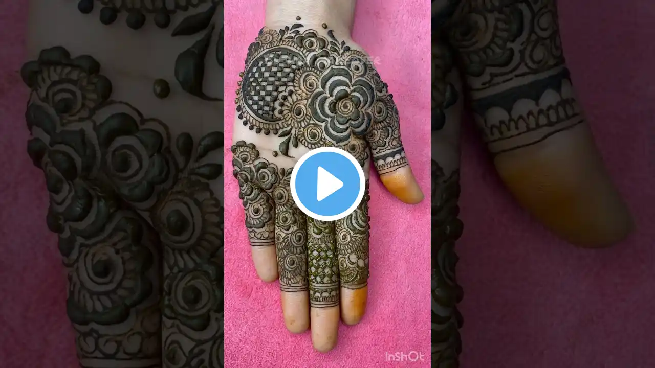 Simple full front hand mehndi design/ stylish mehndi design #mehndi #mehndidesign #shorts #viral