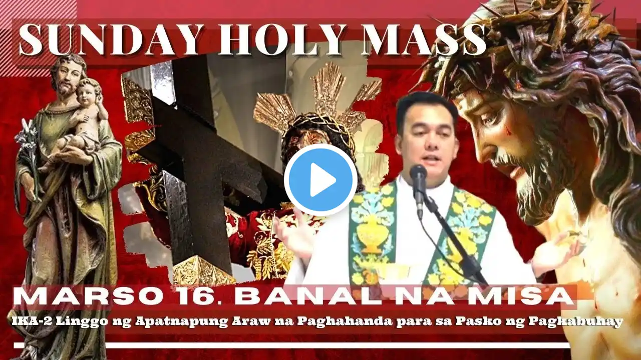 CATHOLIC CHURCH LIVE MASS TODAY || MAR 16 SUNDAY MASS ONLINE | REV FR DOUGLAS BADONG