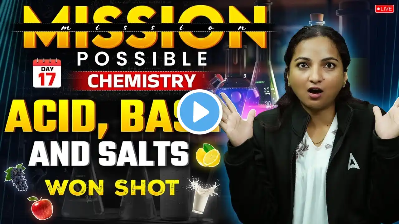 Mission Possible | Acids, Bases, and Salts Won SHOT | Chemistry by Vibhuti Ma'am