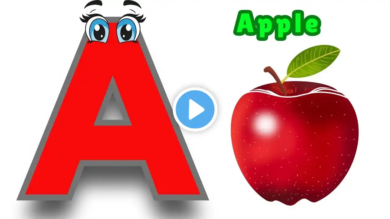 Phonics Sounds of Alphabets A to Z in English - A For Airplane - ABC Alphabet Songs with kids