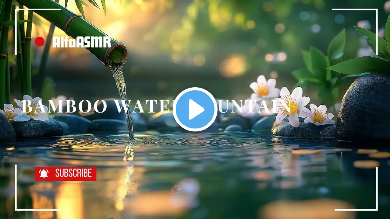 Bamboo Water Fountain, Relaxing Piano Music, Sleep Music, Relaxing Music, Meditation Music