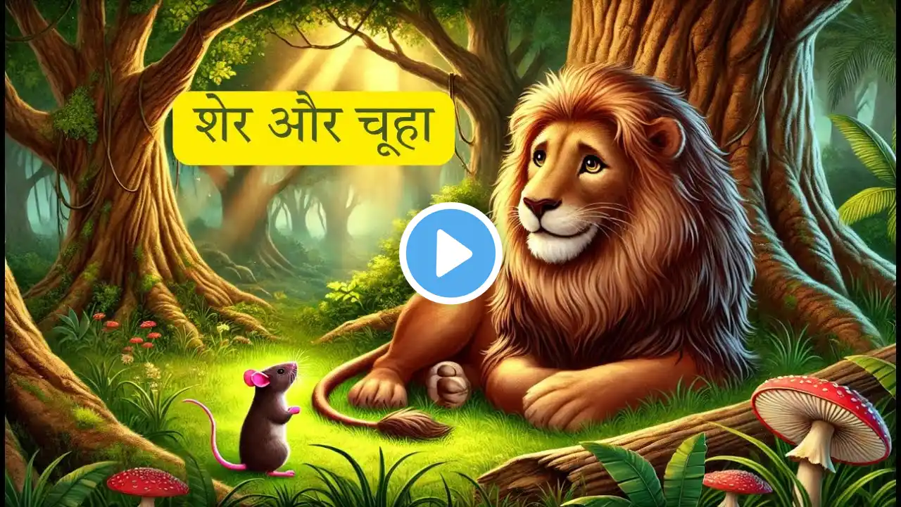 शेर और चूहा | हिंदी कहानी | Moral Stories in Hindi | Sher Aur Chuha Ki Kahani