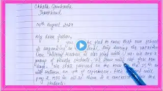 Letter to Dad for Going on an Educational Tour with Friends // letter writing in english
