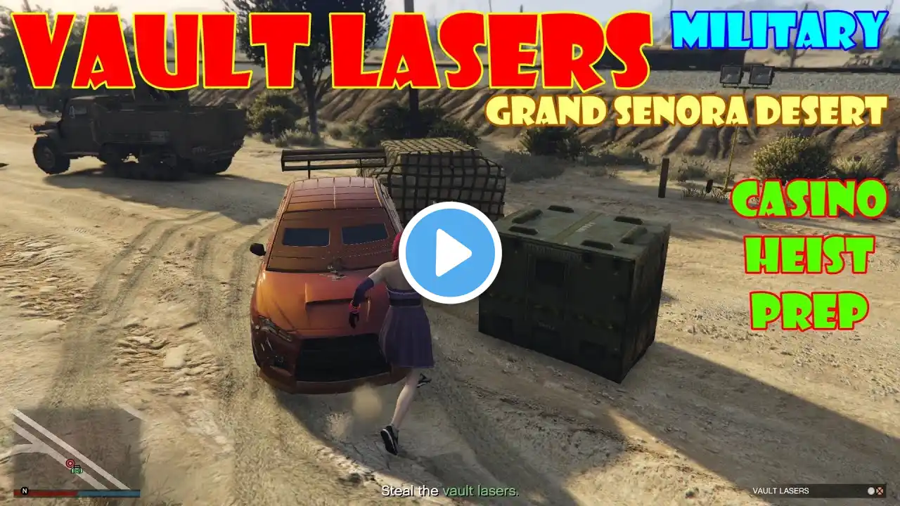 Vault Lasers | Military: Grand Senora Desert 💠 Casino Heist Prep | GTA Online