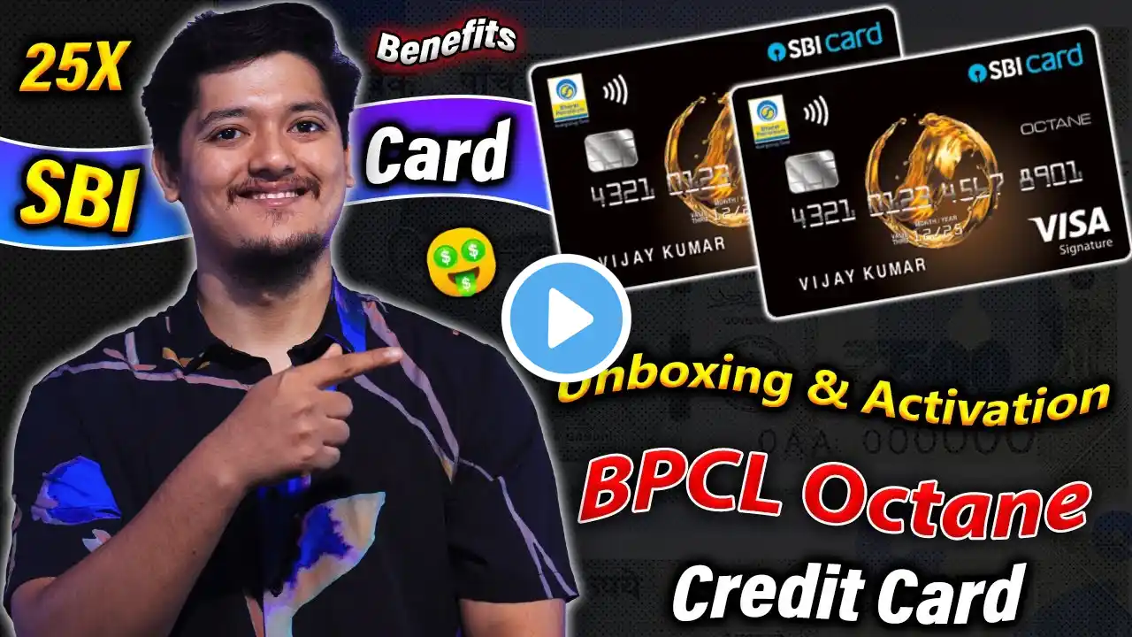 Unboxing & Activation BPCL SBI Card OCTANE & Benefits 💳 | Best Fuel Credit Card 2023 🤩