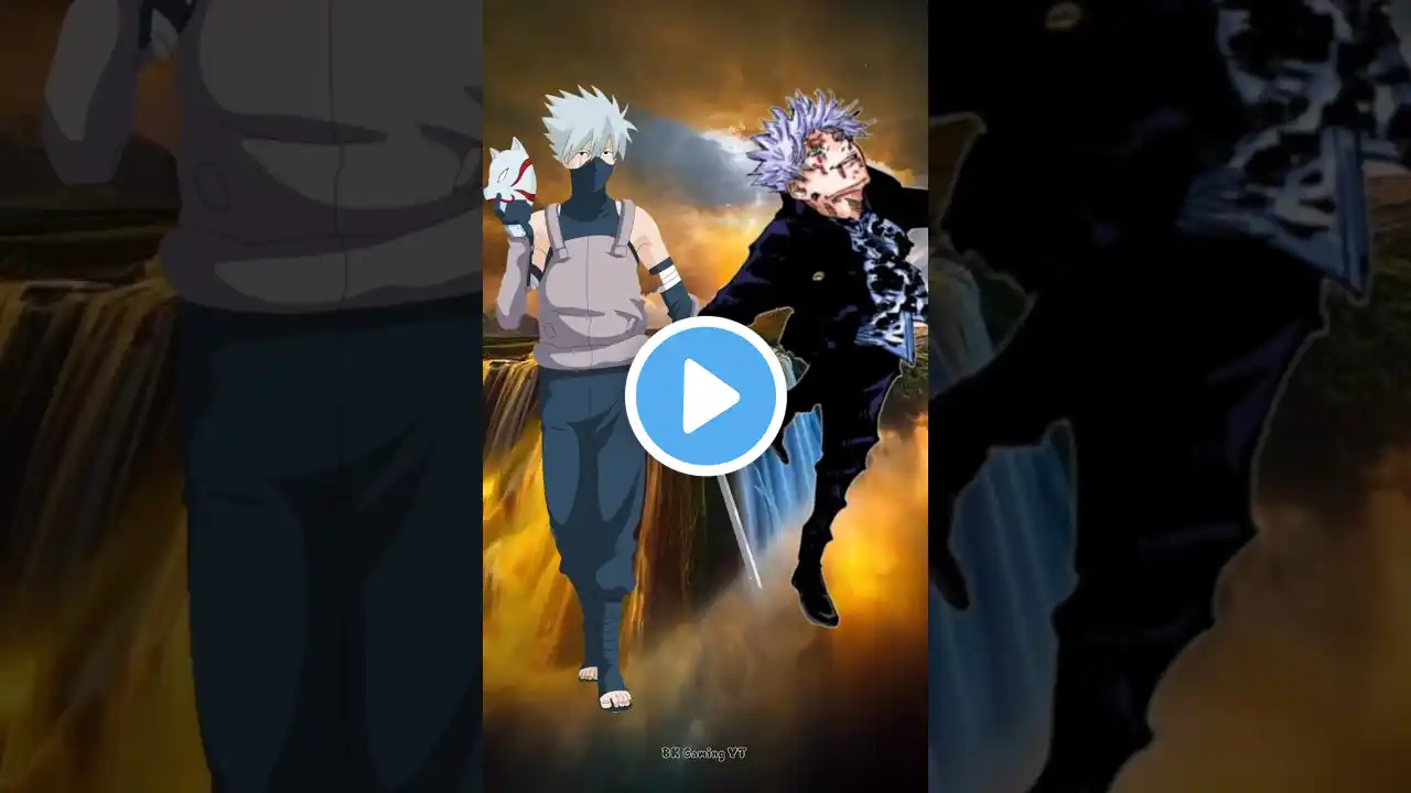kakashi vs gojo | Who is Strongest 👀#shortsvideo #kakashi #gojo #naruto #jujutsukaisen