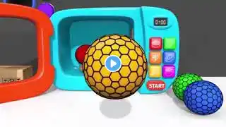 Learn Colors with Bunny Mold and Pasta Spaghetti Making Toy Fruits Squishy Ball for Kids Children 4