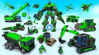 Mech Robot Transforming Games Excavator Jet Car Multiple Robot Transform Android Gameplay #robotgame