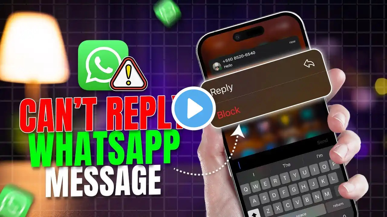 Can't Reply to WhatsApp Messages on iPhone | Fix WhatsApp Reply Not Working