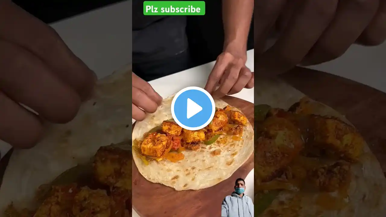 Paneer tawa roll #shorts #youtube #youtubeshorts #foodvideos #foodshorts #food #cheese #cooking