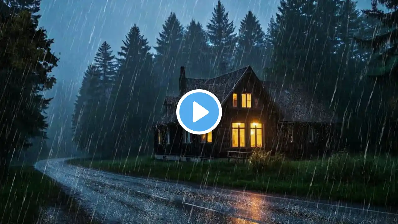 Rain Sounds For Sleeping - 99% Instantly Fall Asleep With Rain And Thunder Sound At Night