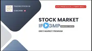 IPO GMP GREY MARKET PREMIUM daily | Apply or Avoid 🔥🔥#stockmarket