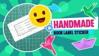 Easy book label Sticker | back to school crafts #handmadesticker #booklabel #howtomake