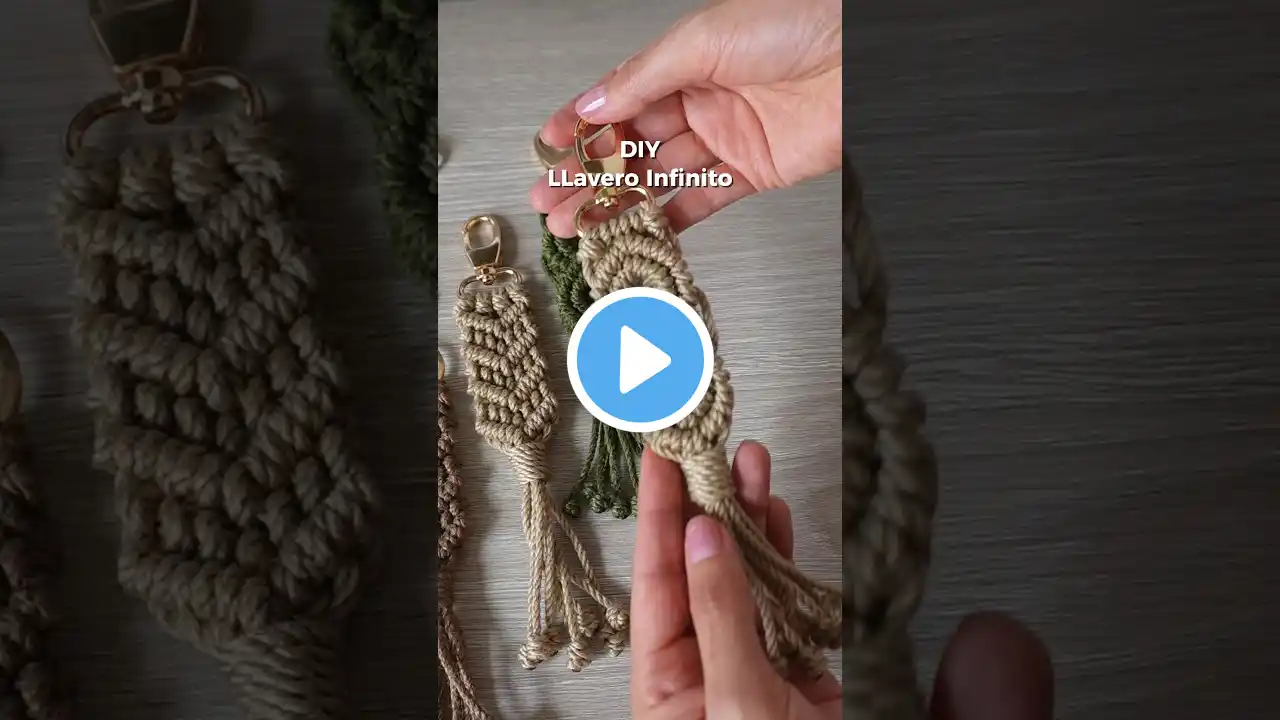 DIY LLAVERO Infinito | DIY Macramé Keychain #macrametutorial #diymacrame #keychain #macramekeychain