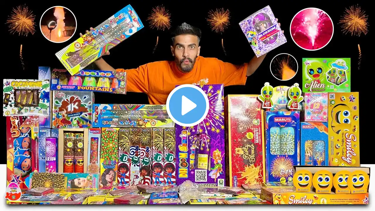 Diwali Vlog 2024 Celebration Fireworks Stash Crackers Testing | Yogesh 01