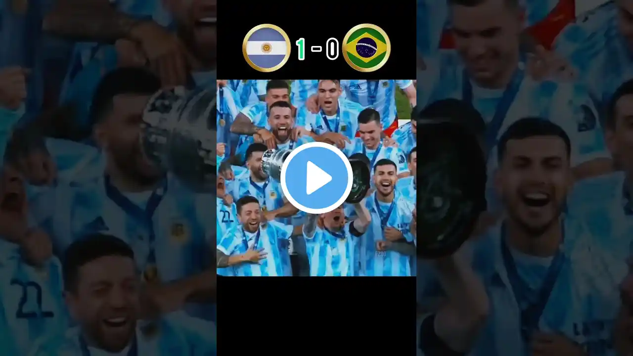 Argentina vs Brazil🔥match #shorts #football #highlights