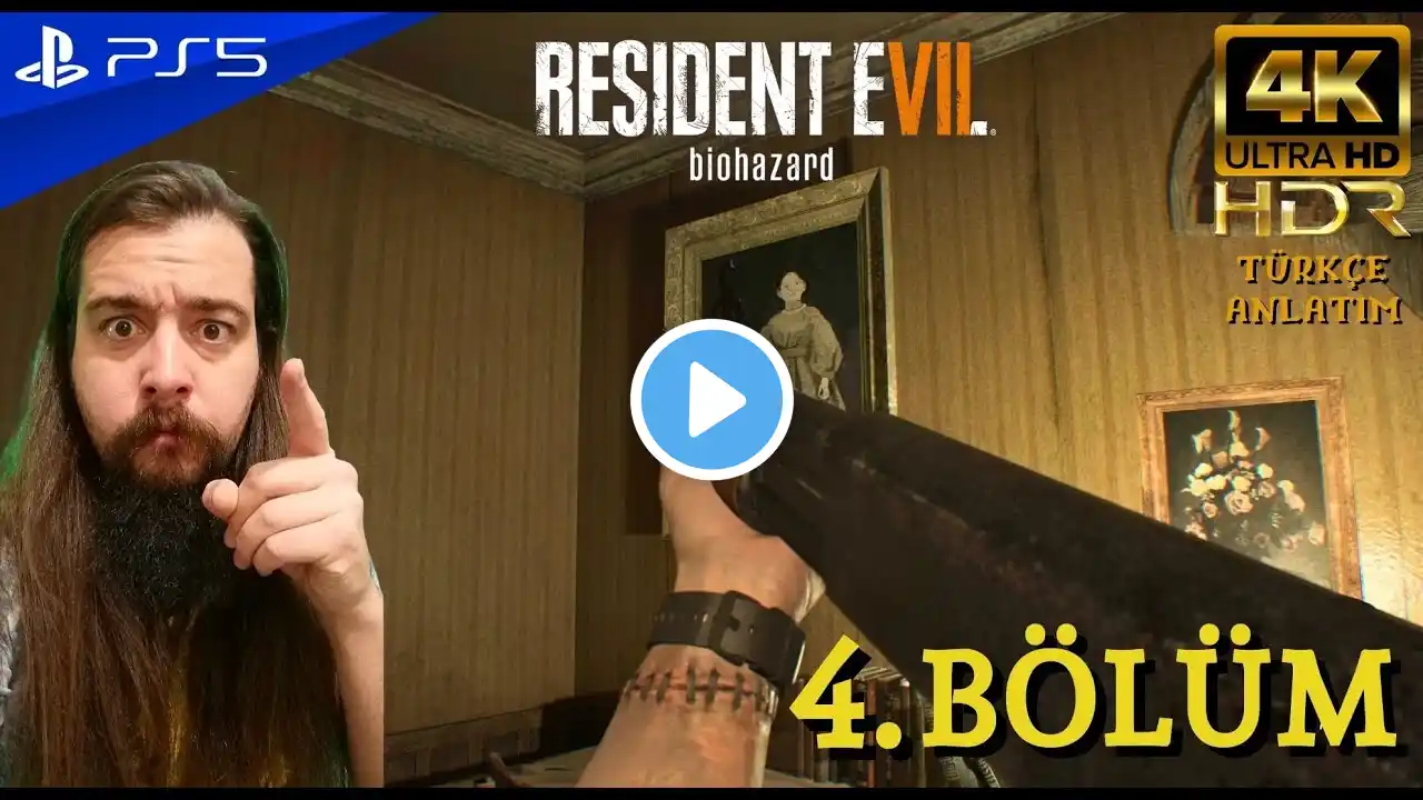 HAYDİ ŞİMDİ ÇIKIN KARŞIMA! | RESIDENT EVIL 7 (PS5) 4K HDR Türkçe Bölüm 4