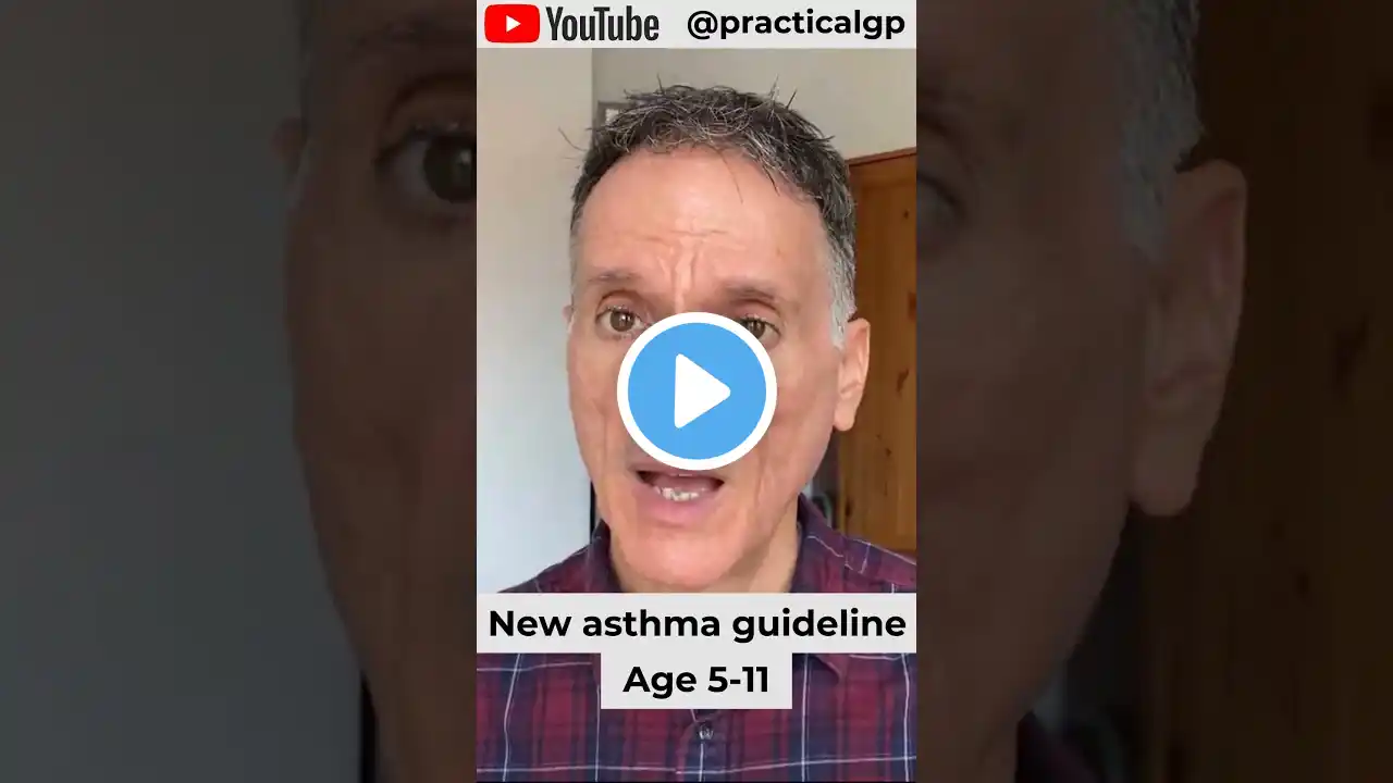 New asthma guideline - age 5-11 conventional treatment pathway #asthma  #news