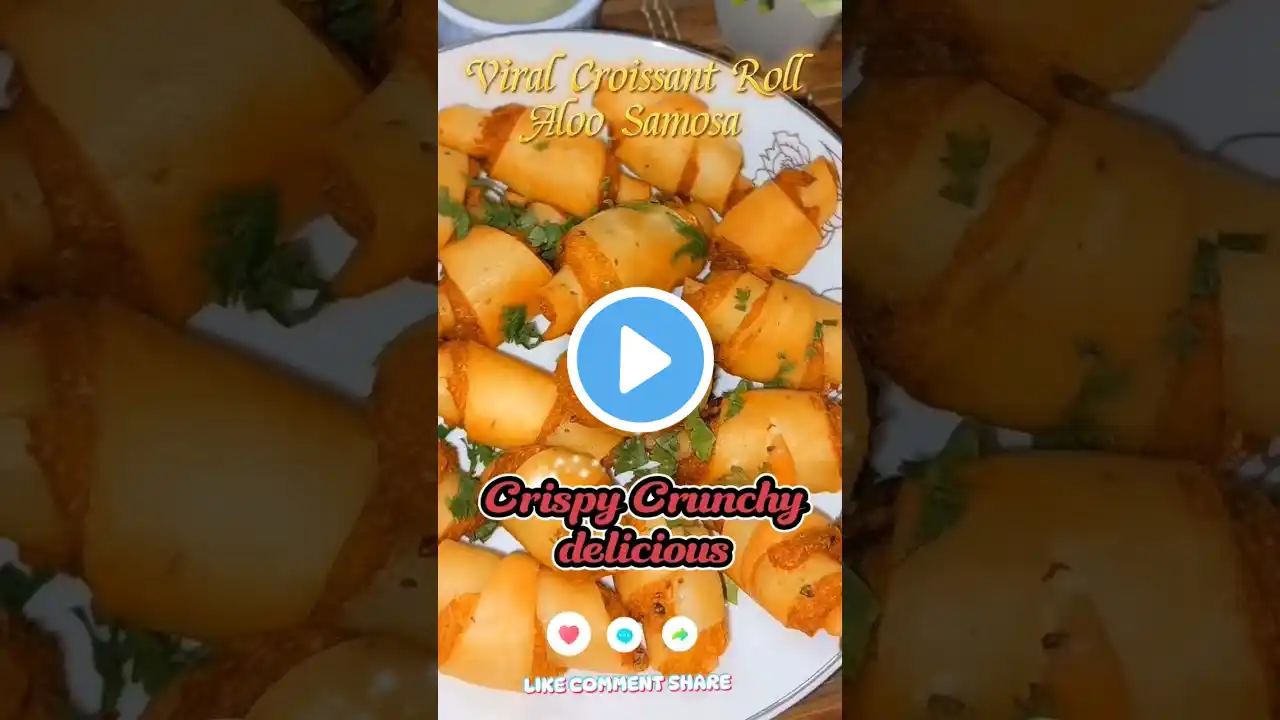 Viral Croissant Roll Aloo Samosa #shorts #ytshorts #classiccuisine #recipe #viral #cooking #snacks