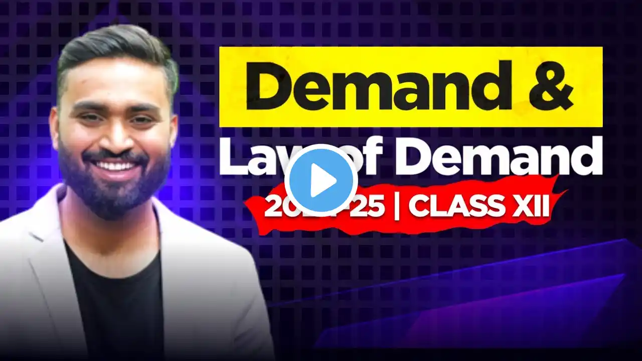 DEMAND & Law Of Demand | Class 12 |ISC| ECONOMICS | Shubham Jagdish| 8112601234 #2024-25