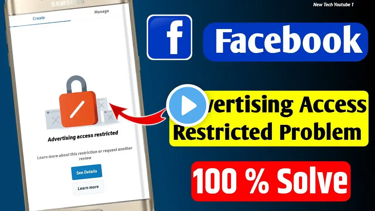 Your Advertising Access is Restricted Facebook | Boost Post unavailable | Ad account restricted 2024