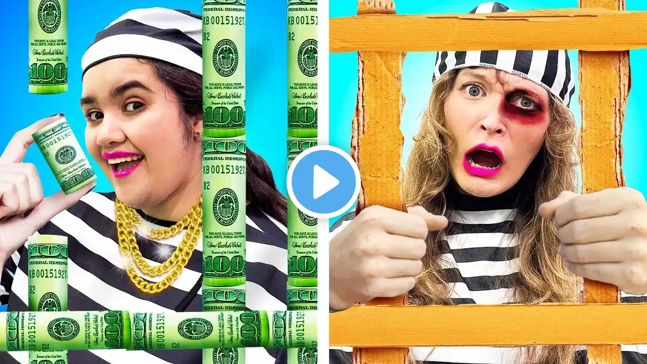 Broke Vs Rich Girl in Jail | Popular Vs Unpopular - Amazing Ideas & Funny Situations by Crafty Hacks