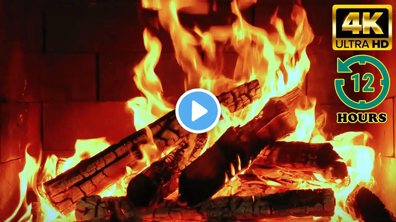 ✩🔥 Most Cozy Fireplace 4K, Best 4K Fireplace Video with Crackling Fire Sounds. For TV Screensaver 🔥✩