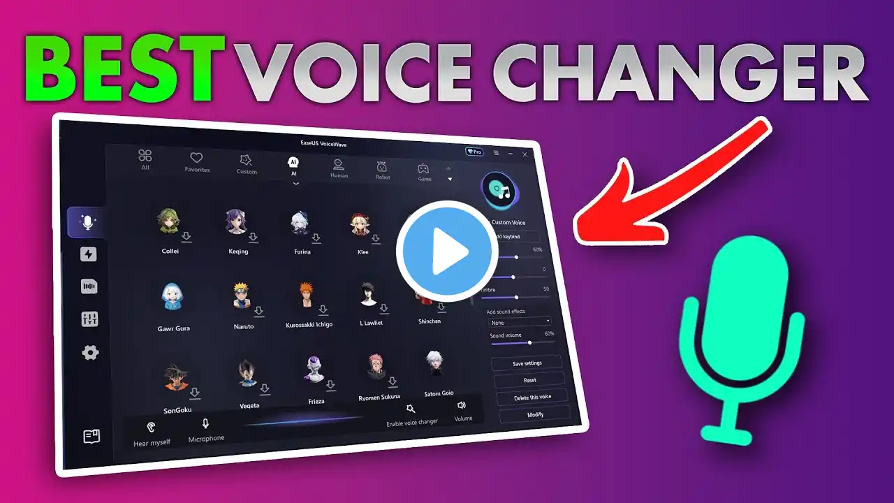 THIS IS THE BEST FREE VOICE CHANGER 2024 | EaseUS VoiceWave