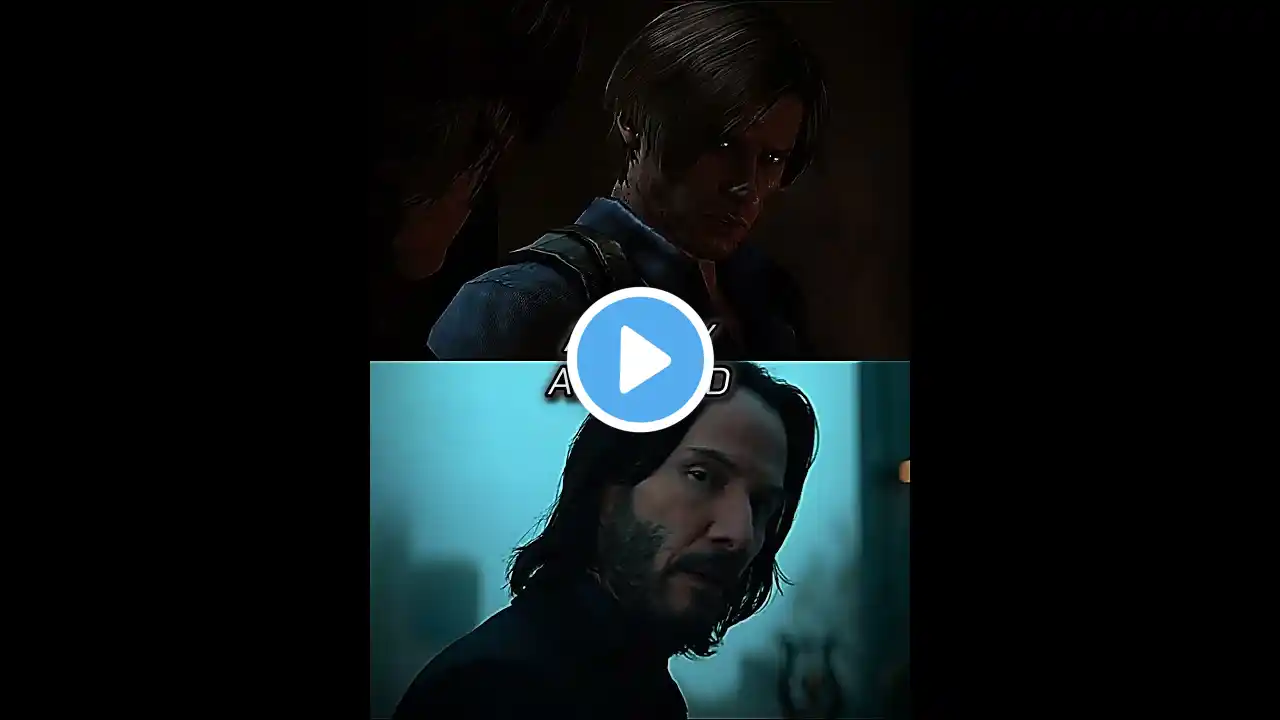 León s Kennedy vs John wick | battle #shorts #leonskennedy #johnwick #residentevil