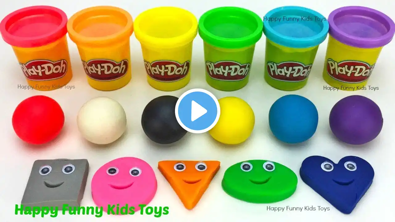 Learn Colors and Shapes with Play Doh Balls Fun & Creative for Kids Surprise Toys Masha and The Bear