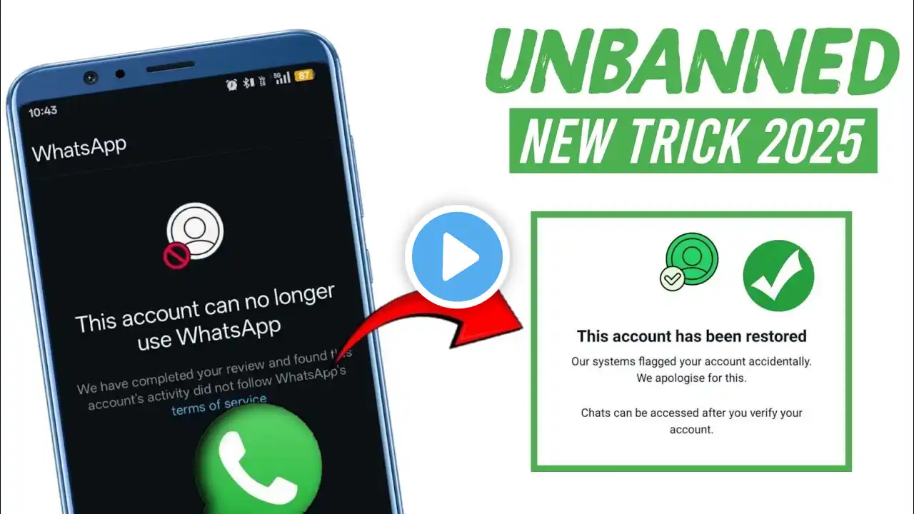 This Account can no longer use WhatsApp Problem Solution | How to Fix Whatsapp Ban Problem 2025