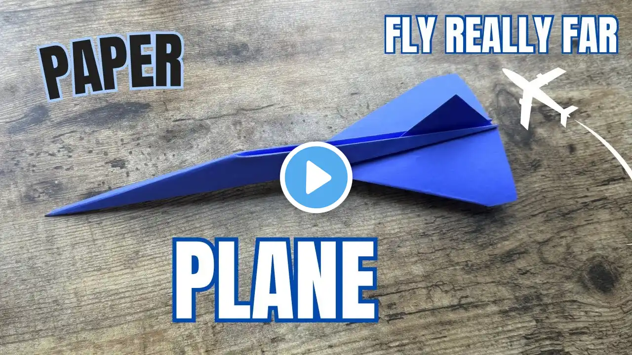 HOW TO FOLD A PAPER PLANE THAT REALLY FLIES | DIY PAPER AIRPLANE STEP BY STEP EASY ORIGAMI TUTORIAL