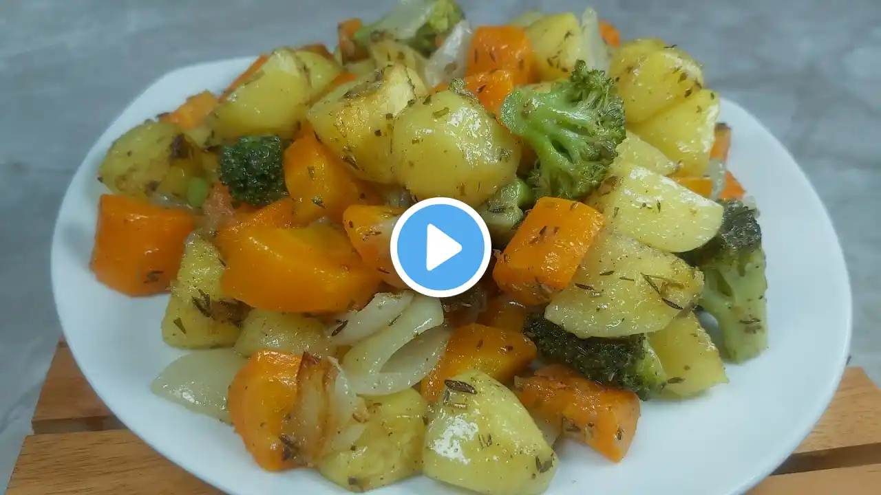 It's so delicious that I make it almost every day! Roasted Vegetables Recipe Happycall Double Pan