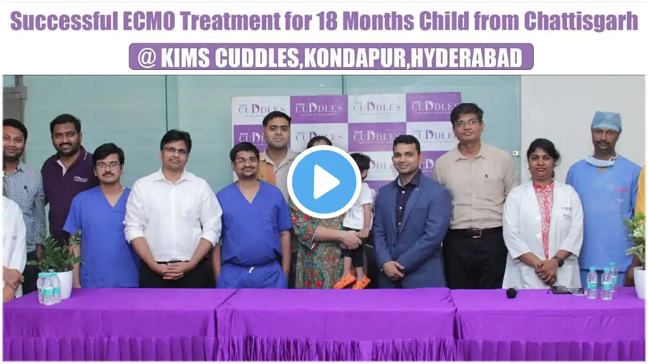 ECMO Treatment and Airlift For 18 Months Child at KIMS Cuddles | Hybiz tv