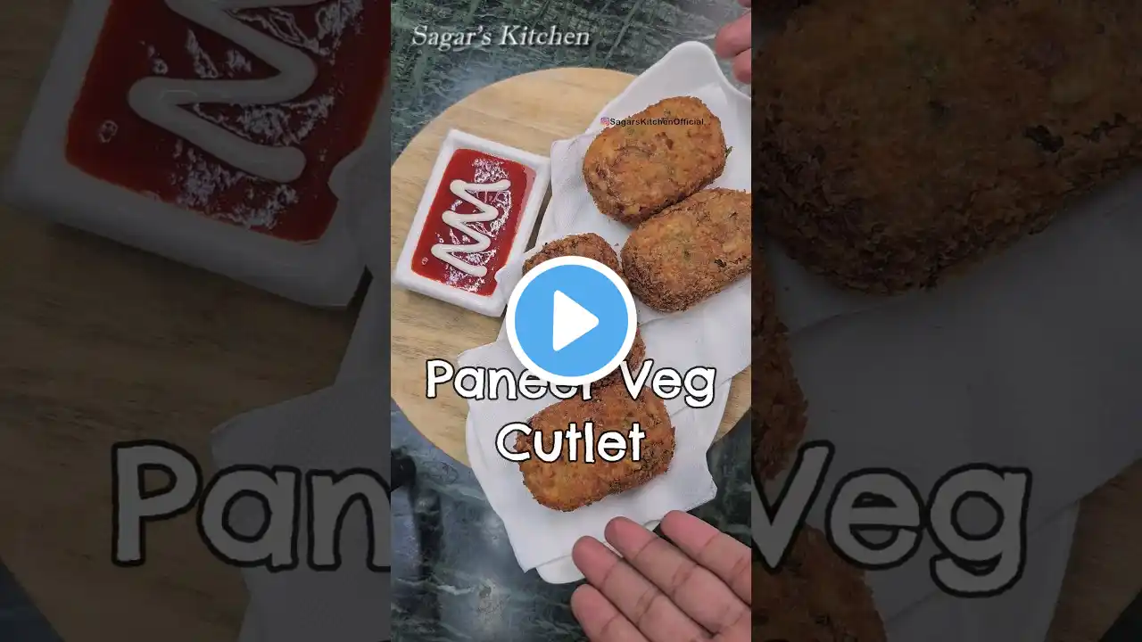 Paneer Veg Cutlet #Shorts #YouTubeShorts #CutletRecipe #Paneer