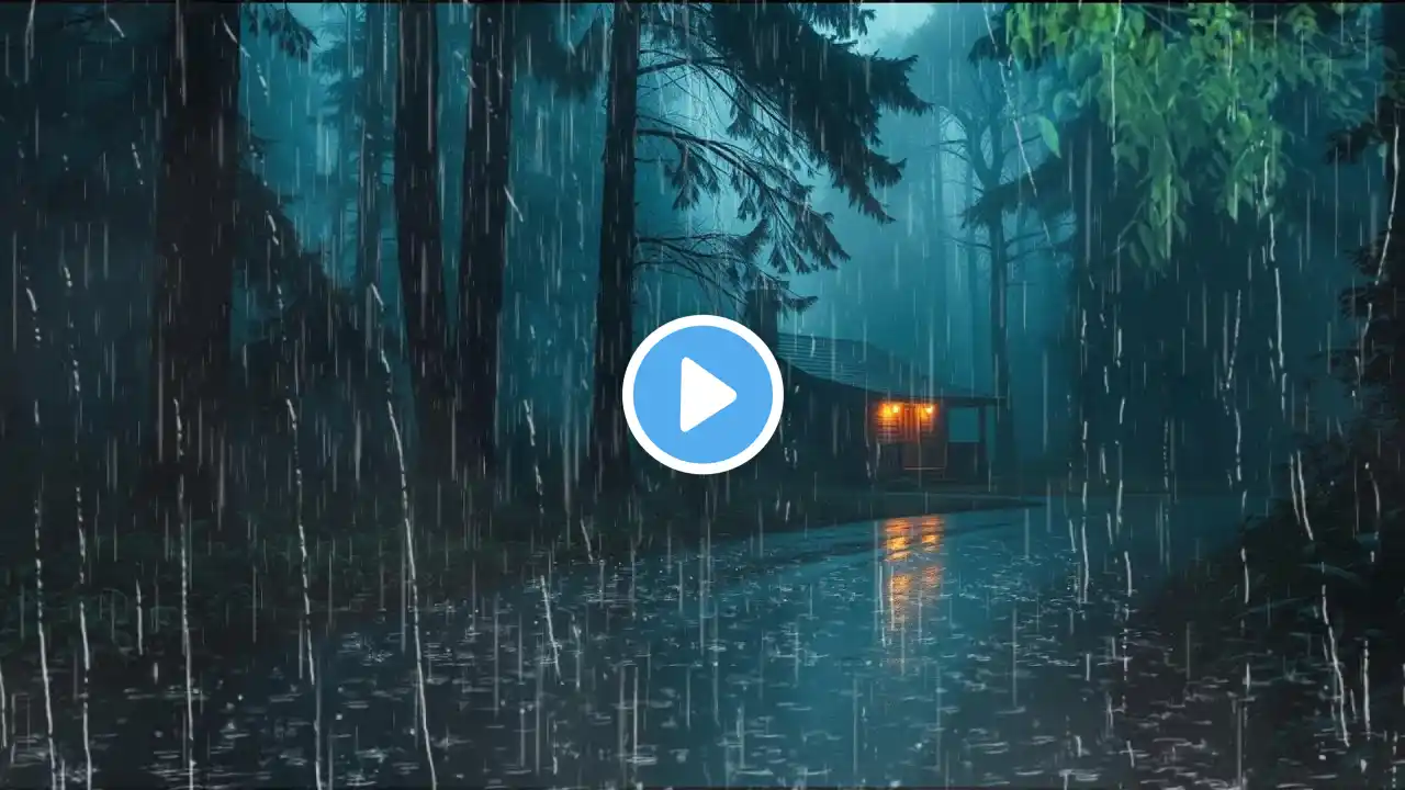 Soothing Rainfall Sounds to Sleep Faster | Gentle Night Rain for Deep Relaxation