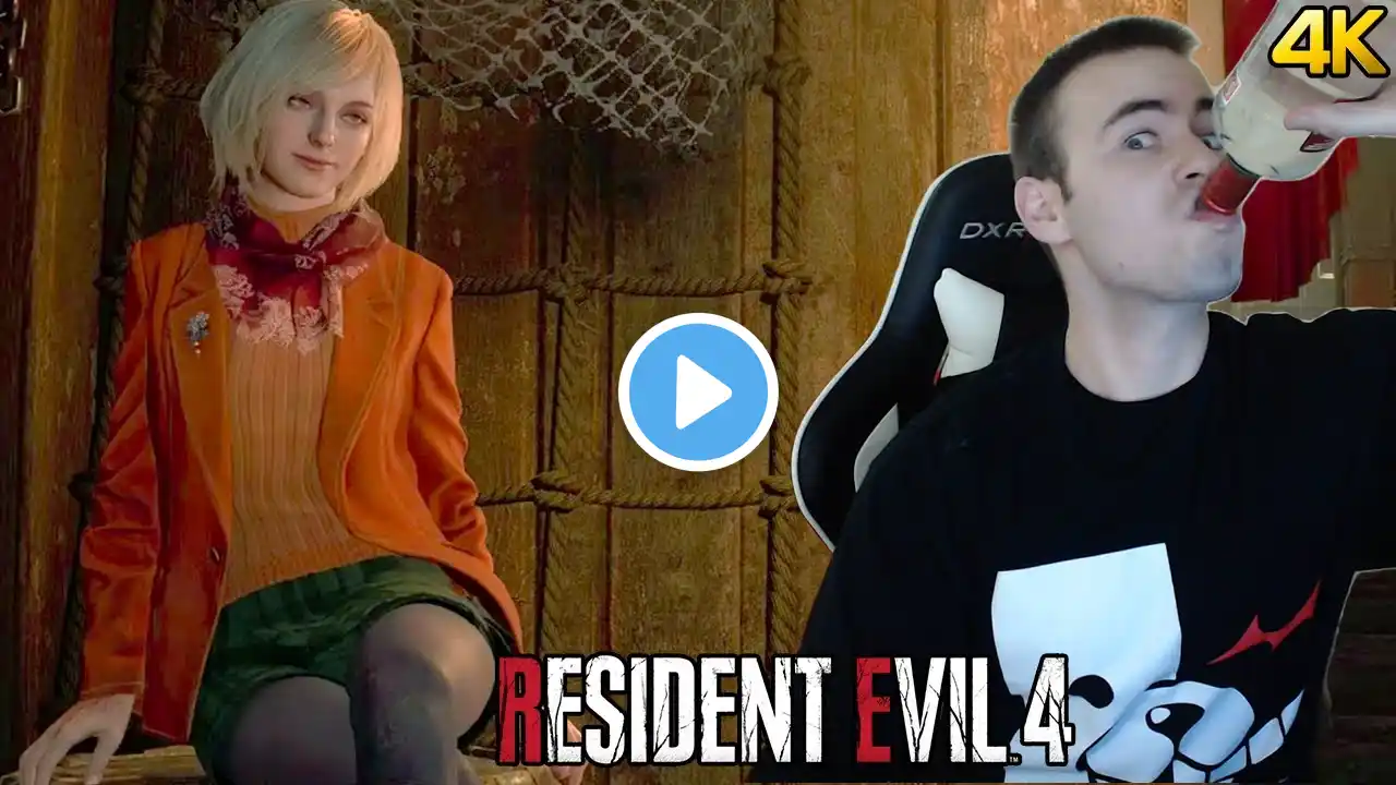 ASHLEY GAMEPLAY | Resident Evil 4 Remake Gameplay [9] Let's Play RE4 Remake Reaction Walkthrough