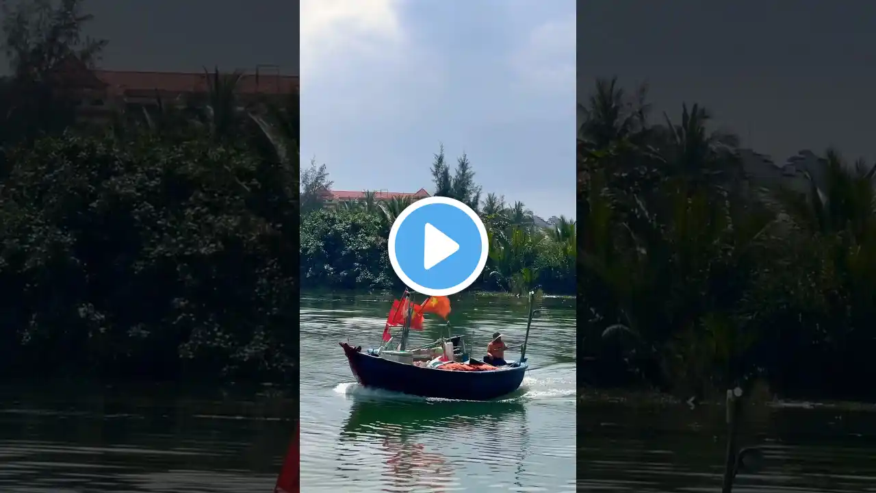 Motion in Hoi An, Vietnam! #shorts #travel #explore #lake #boats #southeastasia #wash #feleciacruz