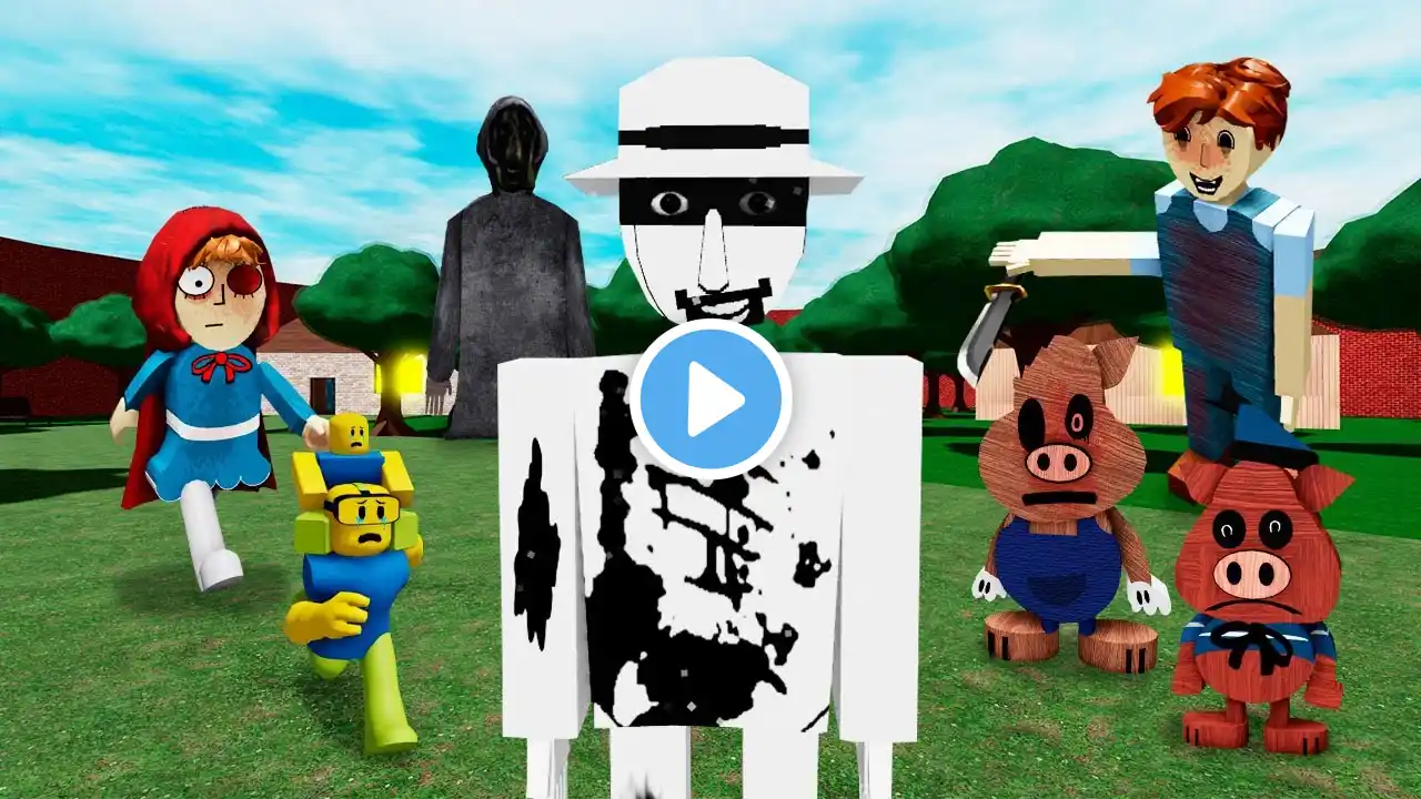 ENCUENTRO A LAS VERSIONES PERTURBADORES DE THREE LITTLE PIGS ANALOG HORROR en Roblox