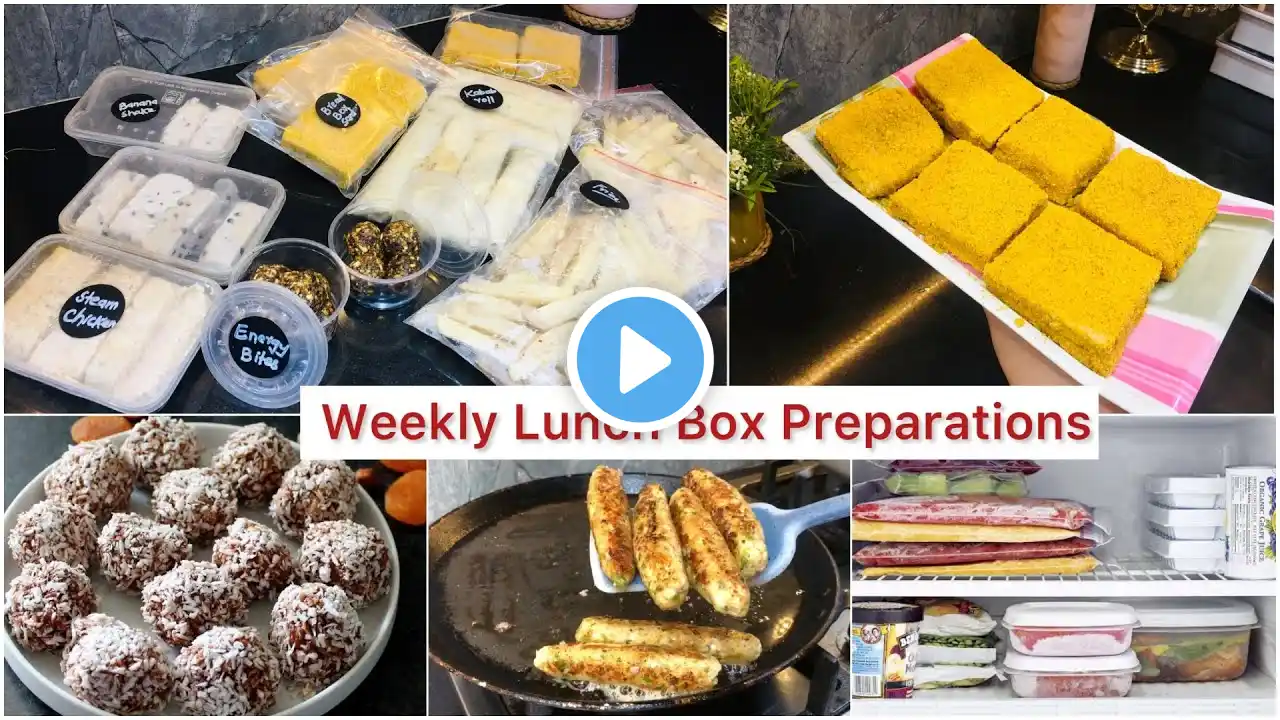 Full Week Lunch Box Frozen Recipe | Lunch Box Recipe For Busy Moms | Weekly Healthy Lunch Box Idea